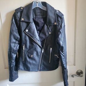 Blank NYC faux leather motorcycle jacket
